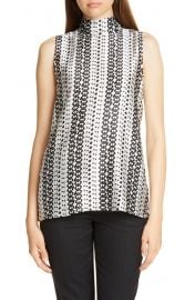 Judith  amp  Charles Anders Pattern Mix Sleeveless Silk Top   Nordstrom at Nordstrom